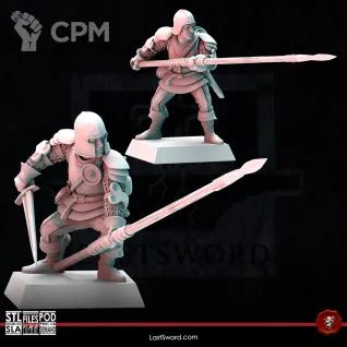 Описание картинки State Troops / Spearmen - 10 Штук от MrMetalHorror по цене 1 500руб | Свободный Рынок Миниатюр - СРМ