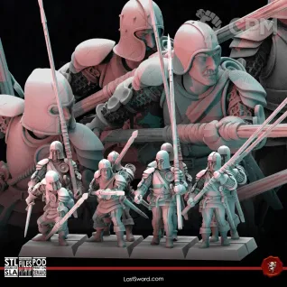 Описание картинки State Troops / Spearmen - 10 Штук от MrMetalHorror по цене 1 500руб | Свободный Рынок Миниатюр - СРМ