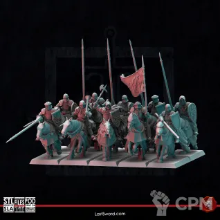 Описание картинки Free Blades Knights Horse от 3Д-Печка по цене 1 100руб | Свободный Рынок Миниатюр - СРМ