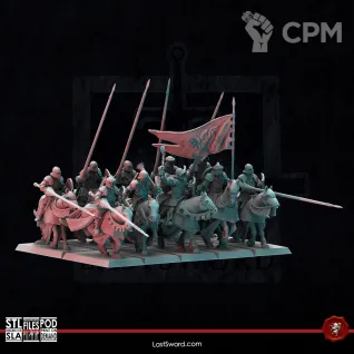 Описание картинки Free Blades Knights Horse от 3Д-Печка по цене 1 100руб | Свободный Рынок Миниатюр - СРМ