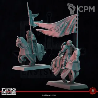 Описание картинки Free Blades Knights Horse от 3Д-Печка по цене 1 100руб | Свободный Рынок Миниатюр - СРМ