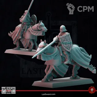 Описание картинки Free Blades Knights Horse от 3Д-Печка по цене 1 100руб | Свободный Рынок Миниатюр - СРМ