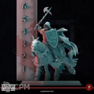 Описание картинки Free Blades Knights Horse от 3Д-Печка по цене 1 100руб | Свободный Рынок Миниатюр - СРМ