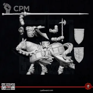 Описание картинки Free Blades Knights Horse от 3Д-Печка по цене 1 100руб | Свободный Рынок Миниатюр - СРМ