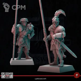 Описание картинки State Troops / Spearmen - 10 Штук от MrMetalHorror по цене 1 500руб | Свободный Рынок Миниатюр - СРМ