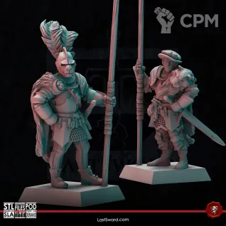 Описание картинки State Troops / Spearmen - 10 Штук от MrMetalHorror по цене 1 500руб | Свободный Рынок Миниатюр - СРМ