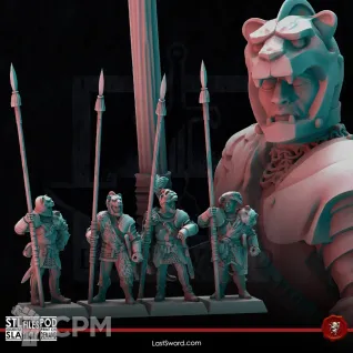 Описание картинки State Troops / Spearmen - 10 Штук от MrMetalHorror по цене 1 500руб | Свободный Рынок Миниатюр - СРМ