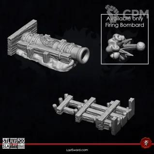 Описание картинки Bretonnian Bombard with Crew от 3Д-Печка по цене 1 500руб | Свободный Рынок Миниатюр - СРМ