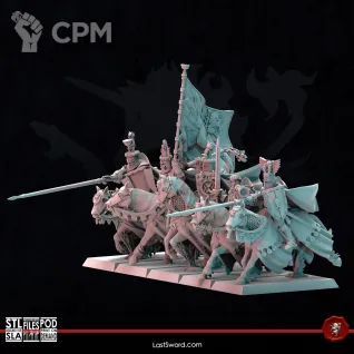 Описание картинки Bretonnian Grail Knights Squad от 3Д-Печка по цене 3 000руб | Свободный Рынок Миниатюр - СРМ