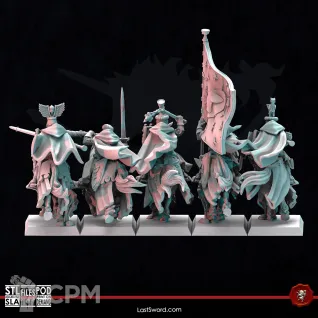 Описание картинки Bretonnian Grail Knights Squad от 3Д-Печка по цене 3 000руб | Свободный Рынок Миниатюр - СРМ