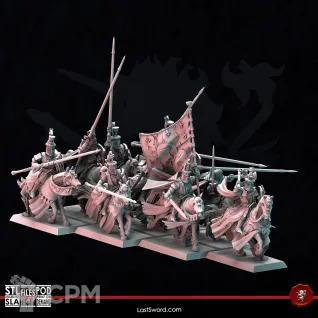Описание картинки Bretonnian Grail Knights Squad от 3Д-Печка по цене 3 000руб | Свободный Рынок Миниатюр - СРМ