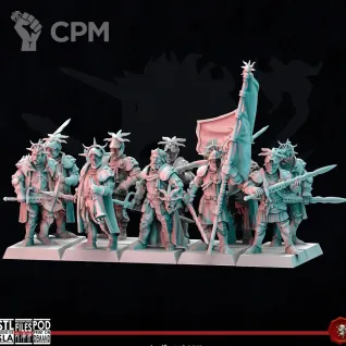 Описание картинки Empire Sun knights on foot от Recruiter по цене 1 500руб | Свободный Рынок Миниатюр - СРМ