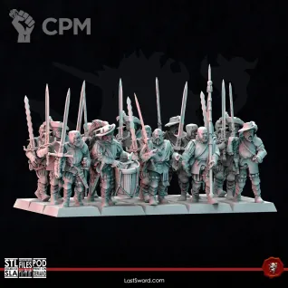 Описание картинки Empire Halberdiers &amp; Greatswords от Recruiter по цене 1 500руб | Свободный Рынок Миниатюр - СРМ