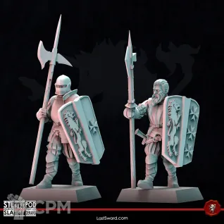 Описание картинки Empire Halberdiers &amp; Greatswords от Recruiter по цене 1 500руб | Свободный Рынок Миниатюр - СРМ