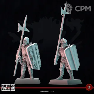 Описание картинки Empire Halberdiers &amp; Greatswords от Recruiter по цене 1 500руб | Свободный Рынок Миниатюр - СРМ