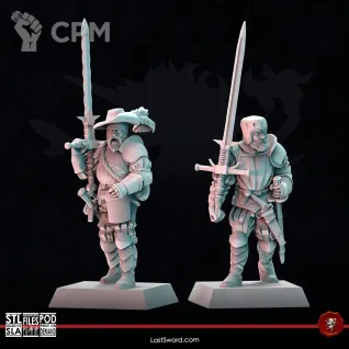 Описание картинки Empire Halberdiers &amp; Greatswords от Recruiter по цене 1 500руб | Свободный Рынок Миниатюр - СРМ