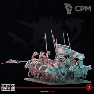 Описание картинки Empire Reichguard on horses от Recruiter по цене 2 000руб | Свободный Рынок Миниатюр - СРМ