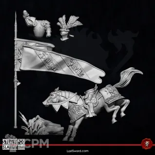 Описание картинки Empire Reichguard on horses от Recruiter по цене 2 000руб | Свободный Рынок Миниатюр - СРМ