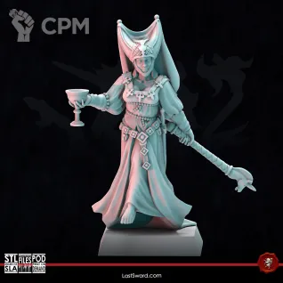 Описание картинки Bretonnian Grail Damsel от 3Д-Печка по цене 150руб | Свободный Рынок Миниатюр - СРМ