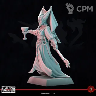 Описание картинки Bretonnian Grail Damsel от 3Д-Печка по цене 150руб | Свободный Рынок Миниатюр - СРМ