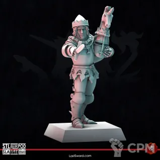 Описание картинки Bretonnian-King Foot от 3Д-Печка по цене 150руб | Свободный Рынок Миниатюр - СРМ