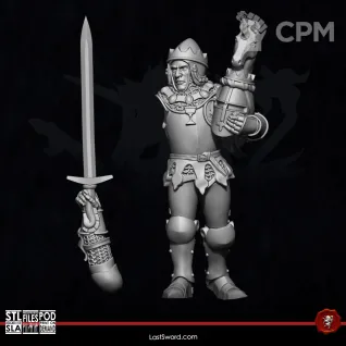 Описание картинки Bretonnian-King Foot от 3Д-Печка по цене 150руб | Свободный Рынок Миниатюр - СРМ