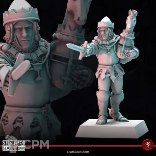 Описание картинки Bretonnian-King Foot от 3Д-Печка по цене 150руб | Свободный Рынок Миниатюр - СРМ