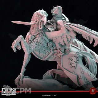 Описание картинки King On Hippogriff от 3Д-Печка по цене 1 200руб | Свободный Рынок Миниатюр - СРМ