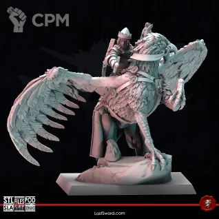 Описание картинки King On Hippogriff от 3Д-Печка по цене 1 200руб | Свободный Рынок Миниатюр - СРМ