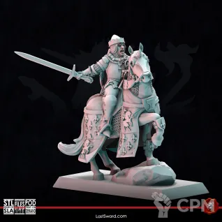Описание картинки Bretonnian-King Horse от 3Д-Печка по цене 350руб | Свободный Рынок Миниатюр - СРМ