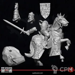 Описание картинки Bretonnian-King Horse от 3Д-Печка по цене 350руб | Свободный Рынок Миниатюр - СРМ