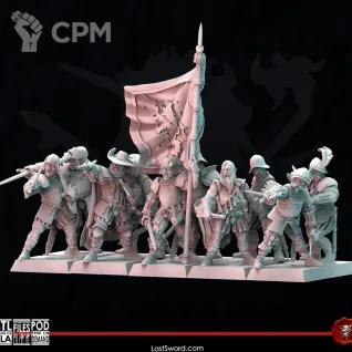 Описание картинки Empire Swordsmen от Recruiter по цене 1 500руб | Свободный Рынок Миниатюр - СРМ