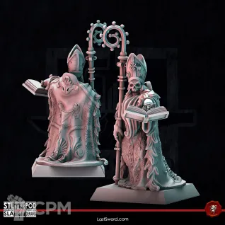 Описание картинки Undead Necromancer on Foot от 3Д-Печка по цене 150руб | Свободный Рынок Миниатюр - СРМ