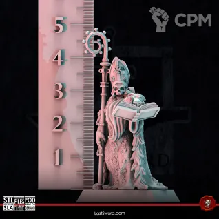 Описание картинки Undead Necromancer on Foot от 3Д-Печка по цене 150руб | Свободный Рынок Миниатюр - СРМ