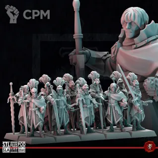 Описание картинки Ordo Draconis Wight Blades от Manufactorum76 по цене 1 200руб | Свободный Рынок Миниатюр - СРМ