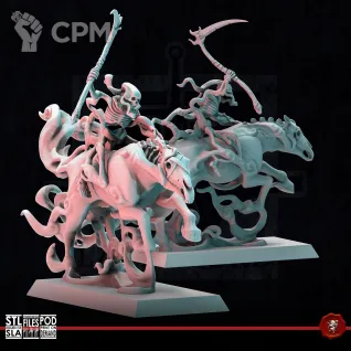 Описание картинки Spectral Rider от Manufactorum76 по цене 375руб | Свободный Рынок Миниатюр - СРМ