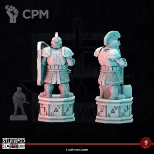 Описание картинки Dwarf Statues от 3Д-Печка по цене 450руб | Свободный Рынок Миниатюр - СРМ