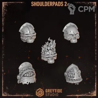 Описание картинки Shoulderpads 2 Legion of the Damned от Dr. Printicus по цене 150руб | Свободный Рынок Миниатюр - СРМ