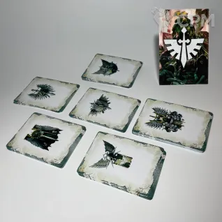Описание картинки Dark Angels Datacards 10th (на русском) от GnomeCone по цене 1 580руб | Свободный Рынок Миниатюр - СРМ