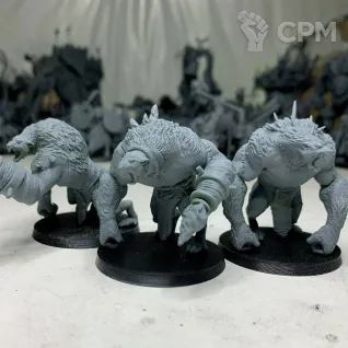 Описание картинки Rat Ogres от 3Д-Печка по цене 600руб | Свободный Рынок Миниатюр - СРМ