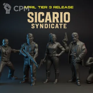 Описание картинки Sicario Syndicat от PocketSized Prints по цене 750руб | Свободный Рынок Миниатюр - СРМ