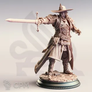 Описание картинки Sir Davion Gainsworth - Magebane Inquisitor от PocketSized Prints по цене 300руб | Свободный Рынок Миниатюр - СРМ