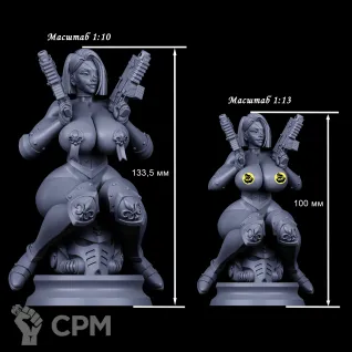Описание картинки Фигурка под покраску Сестра Битвы (Sister of battle) Warhammer 40000 от Brother Ork по цене 2 320руб | Свободный Рынок Миниатюр - СРМ