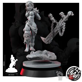 Описание картинки SISTER REPENTIUM WITH CHAINSAW-SWORD от Manufactorum76 по цене 175руб | Свободный Рынок Миниатюр - СРМ