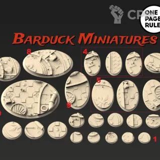 Описание картинки Базы/Подставки Battle Sisters Круглые 32мм от Barduck Miniatures по цене 669руб | Свободный Рынок Миниатюр - СРМ