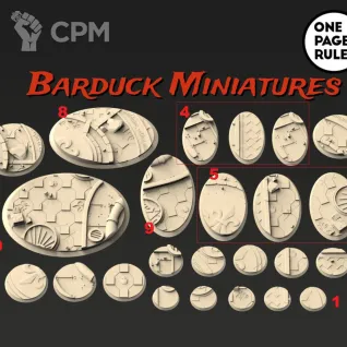 Описание картинки Базы/Подставки Battle Sisters Круглые 60х35мм от Barduck Miniatures по цене 719руб | Свободный Рынок Миниатюр - СРМ