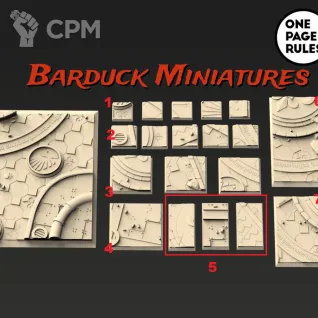 Описание картинки Базы/Подставки Battle Sisters Квадратные 40мм от Barduck Miniatures по цене 859руб | Свободный Рынок Миниатюр - СРМ