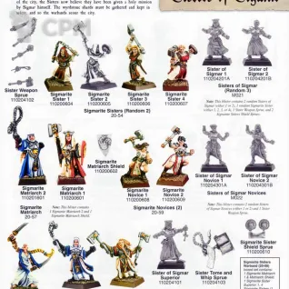 Описание картинки Сестры Сигмара (Mordheim Sisters of Sigmar) от Red Ember по цене 15 500руб | Свободный Рынок Миниатюр - СРМ