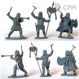 Описание картинки Persian Unarmoured Spearman от Base 28 по цене 3 894руб | Свободный Рынок Миниатюр - СРМ