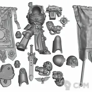 Описание картинки Terminator Ancient (2025) от WastelandMiniatures по цене 660руб | Свободный Рынок Миниатюр - СРМ